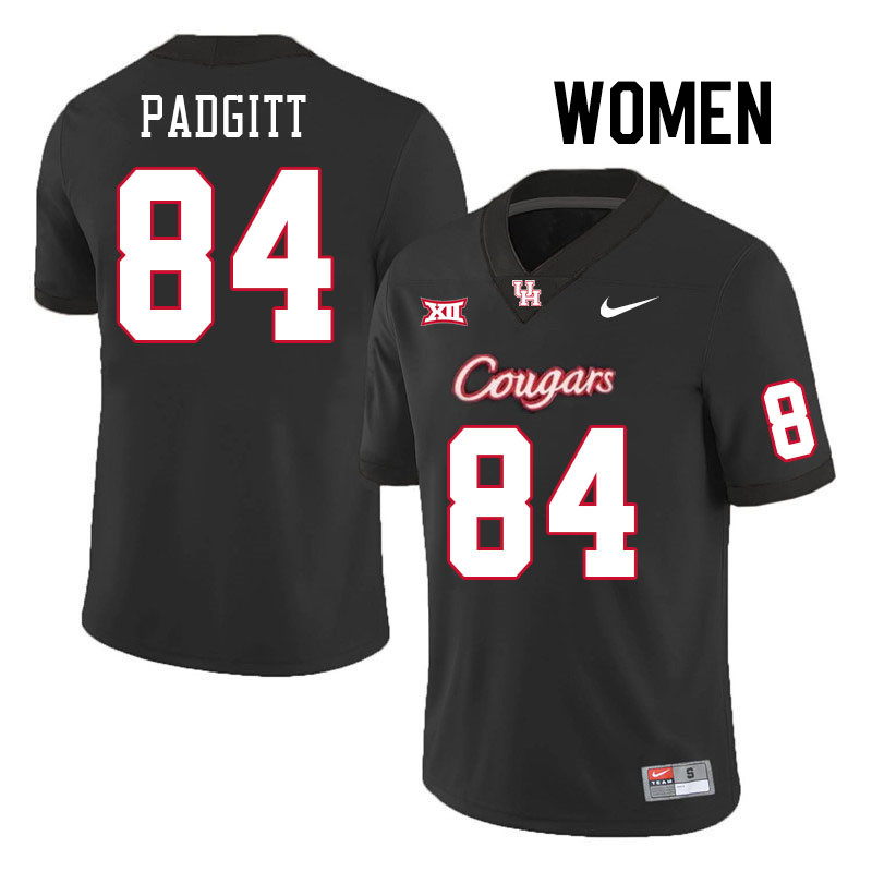 Women #84 Samuel Padgitt Houston Cougars College Football Jerseys Stitched-Black